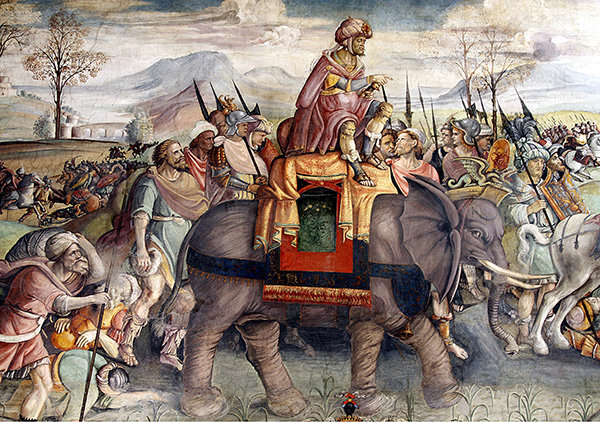 Jacopo Ripanda. Alpleri aşan Hannibal (~1510)